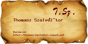 Thomasz Szalvátor névjegykártya
